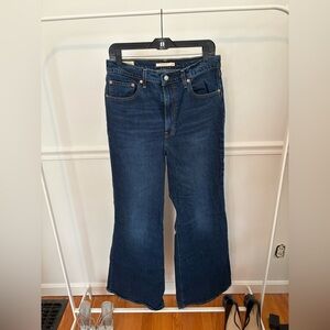 Levi's Blue Boot Cut Jeans Classic Style Tall Length